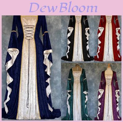 Elegant 18th Century Women Cosplay Medieval Dress With Gothic Victorian Renaissance Flair