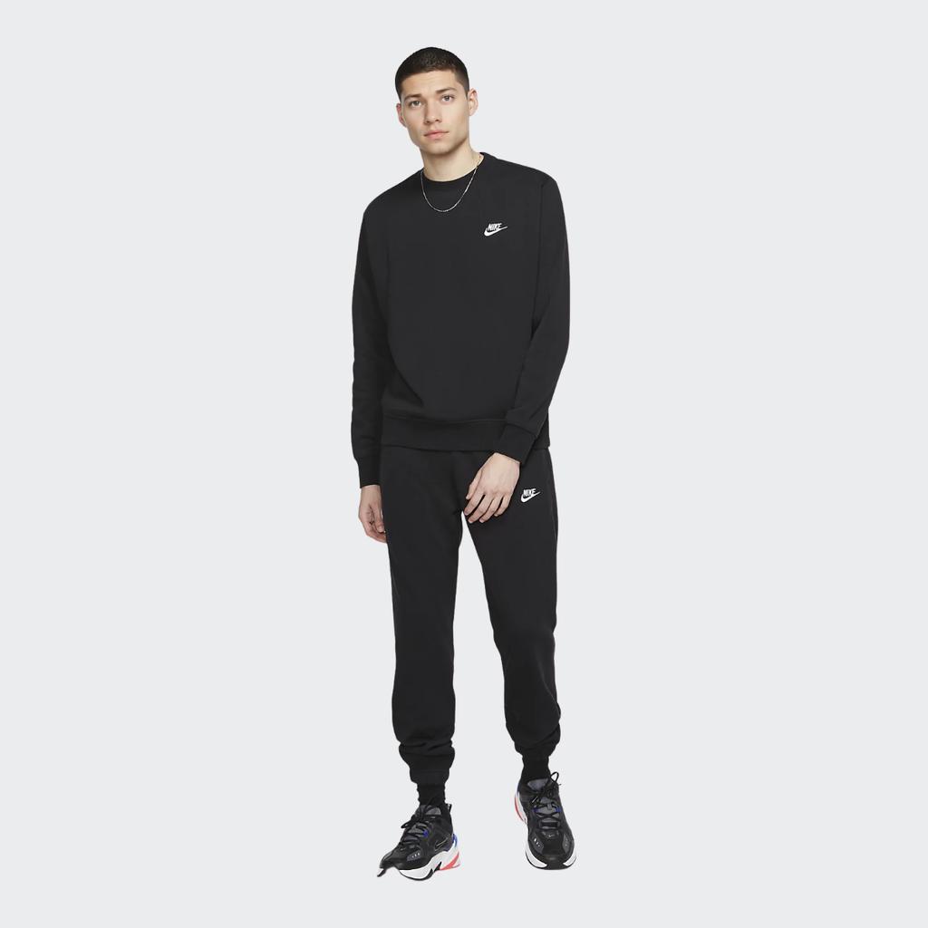 Nike Športové oblečenie Club Fleece Mikina s okrúhlym výstrihom Pánske Vrchné diely Čierna BV2663-010