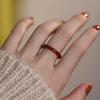 Fashion Non-Fading Vegetarian Ring Imitation Jade Thin Ring For Woman Vintage Jewelry Girls Accessories Gifts