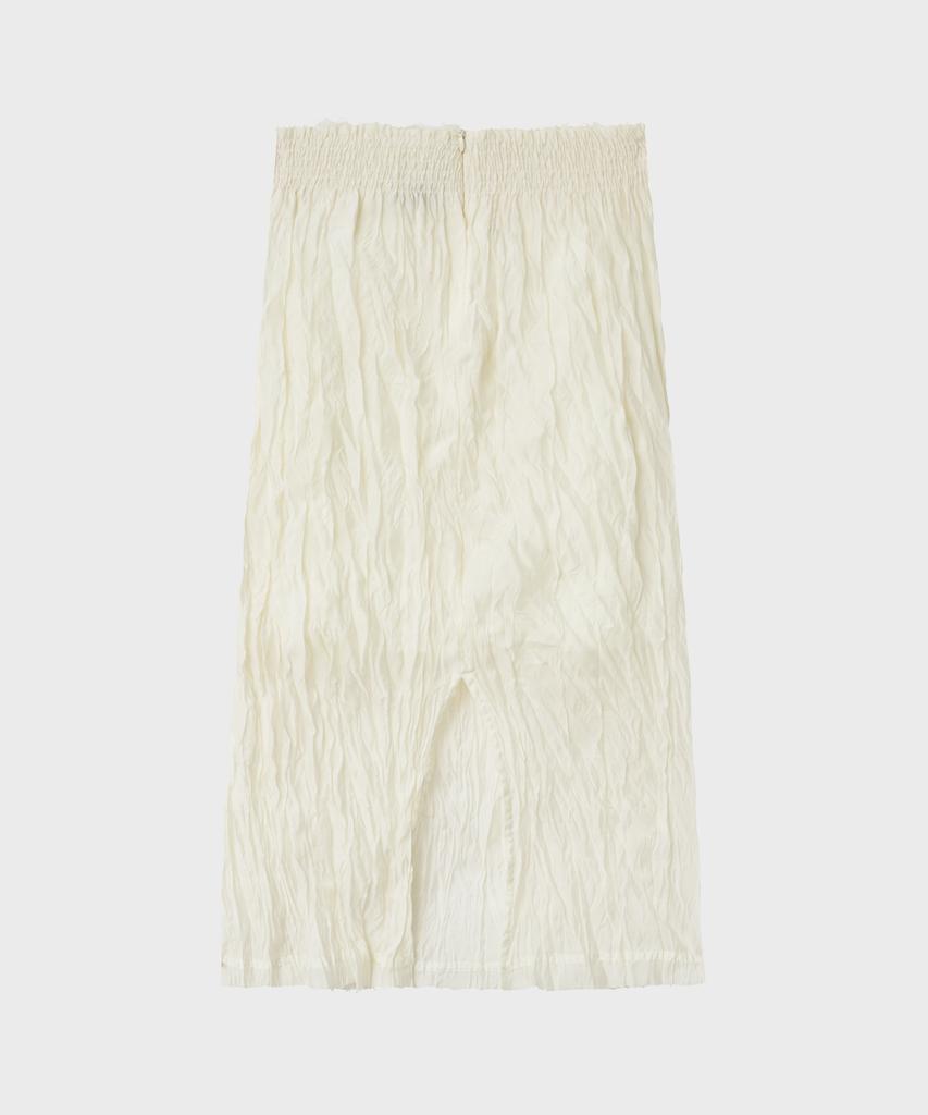 Noir For Woman Wrinkle Texture Long Skirt (Buttercream)