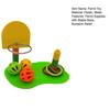 Pet Interactive Supplies Parrot Basketball Hoop Toy, Bird Toss Ring Game, Small Ball Games Agility Training Enrichment Toy for Parakeets Cockatiels