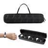 6 Slot  Watch Storage Case Lightweight Shockproof Design Storage Bag Portable Zippers Closures for Travel and Daily Use