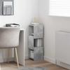 Corner Cabinet 25.5x25x80cm Engineered Wood Concrete Grey