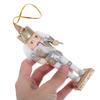 Lurrose Christmas Tree Set of Wooden Nutcracker Toy Christmas Party Gifts Ornaments, 5, Ornaments, 13cm, Gold, Ornaments, Figurines, Home,