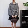 Qiandongge Waist and Thin Knitted Double-sided Woolen Cloak Coat New Autumn and Winter Sweater Jacket Women