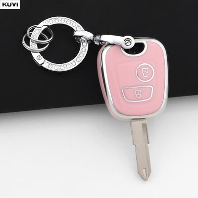 TPU-Schlüsselhülle mit 2 Tasten für Peugeot 107, 206, 207, 307, Citroën C1, C2, C3, C4 und Toyota Aygo