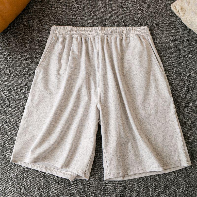 

Весна и Осень Экспортный K-стиль Новое поступление Свободные Прилегающие Домашние Повседневные и Удобные Универсальные Шорты с Эластичным Поясом Light gray M