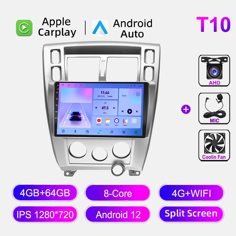 10 Inch For Hyundai Tucson 2006-2013 Car Radio Navigation GPS Stereo Auto 4G+Wifi Multimedia Video Player CarPlay Head Unit FM