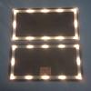 Rechargeable Makeup Mirror with Dimmable Touch 60 LEDs 3 Light Modes for Car Sun Visors Interior Accessory Quick Install