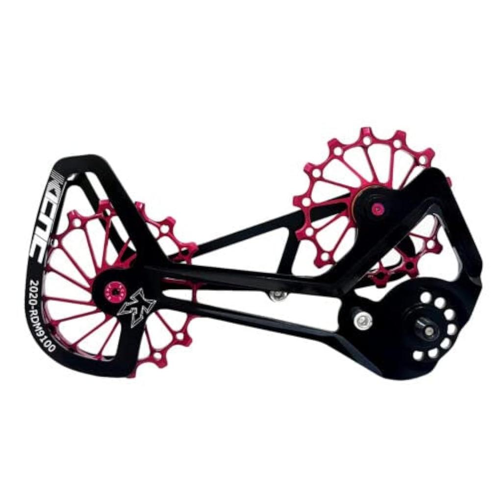 KCNC MTB Oversized Pulley Cage For Shimano XTR SK2617 RD-M9100, Red,