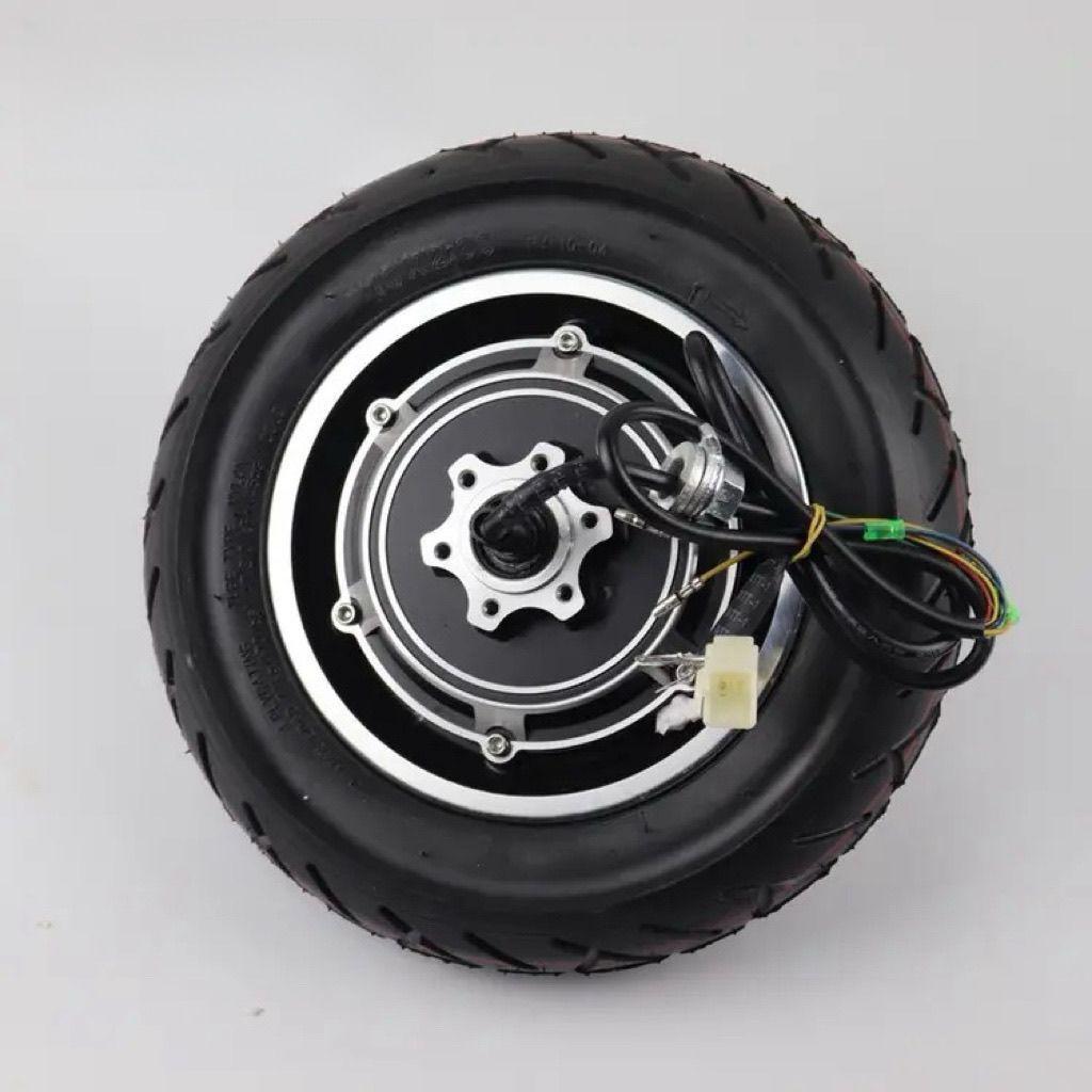 10-Inch Electric Scooter Motor with Disc Brake for Ride-Hailing & Commuting, Compatible with 36V/48V Systems, Rear Wheel Hub Motor