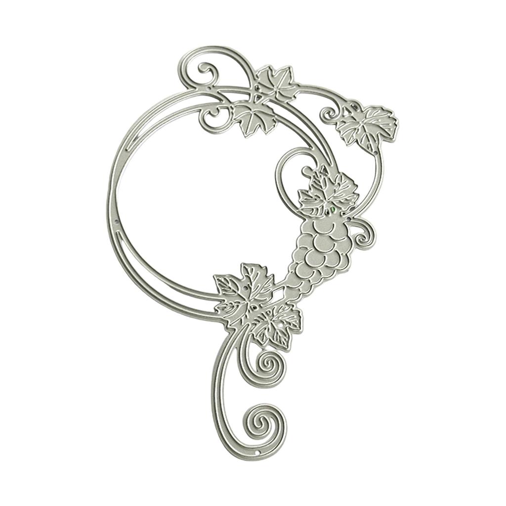 Grape Wreath Die Cut For Scrapbooking Card Making Photo Album Decorative Embossing Paper Die Carbon Steel Cutting Dies