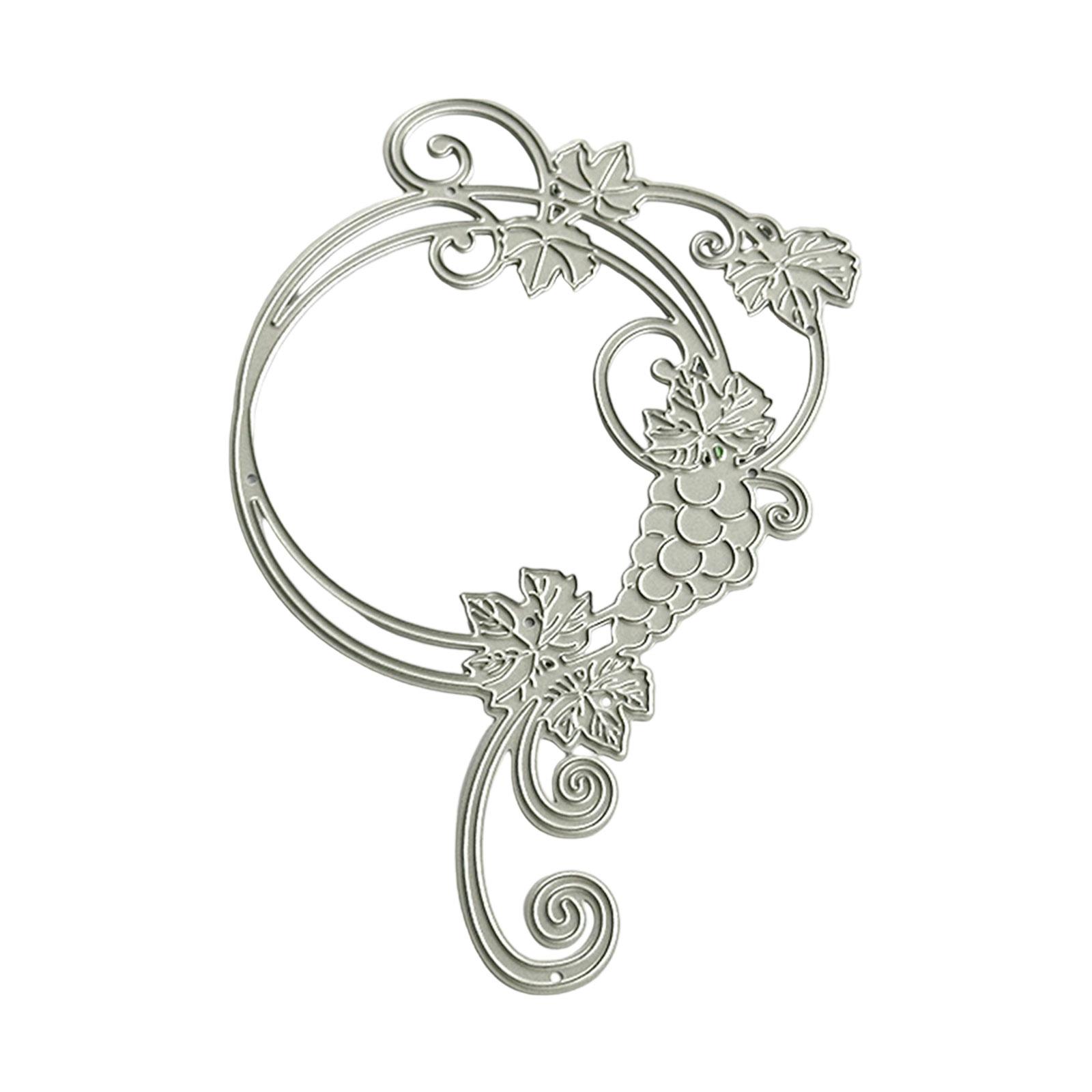 

Grape Wreath Die Cut For Scrapbooking Card Making Photo Album Decorative Embossing Paper Die Carbon Steel Cutting Dies