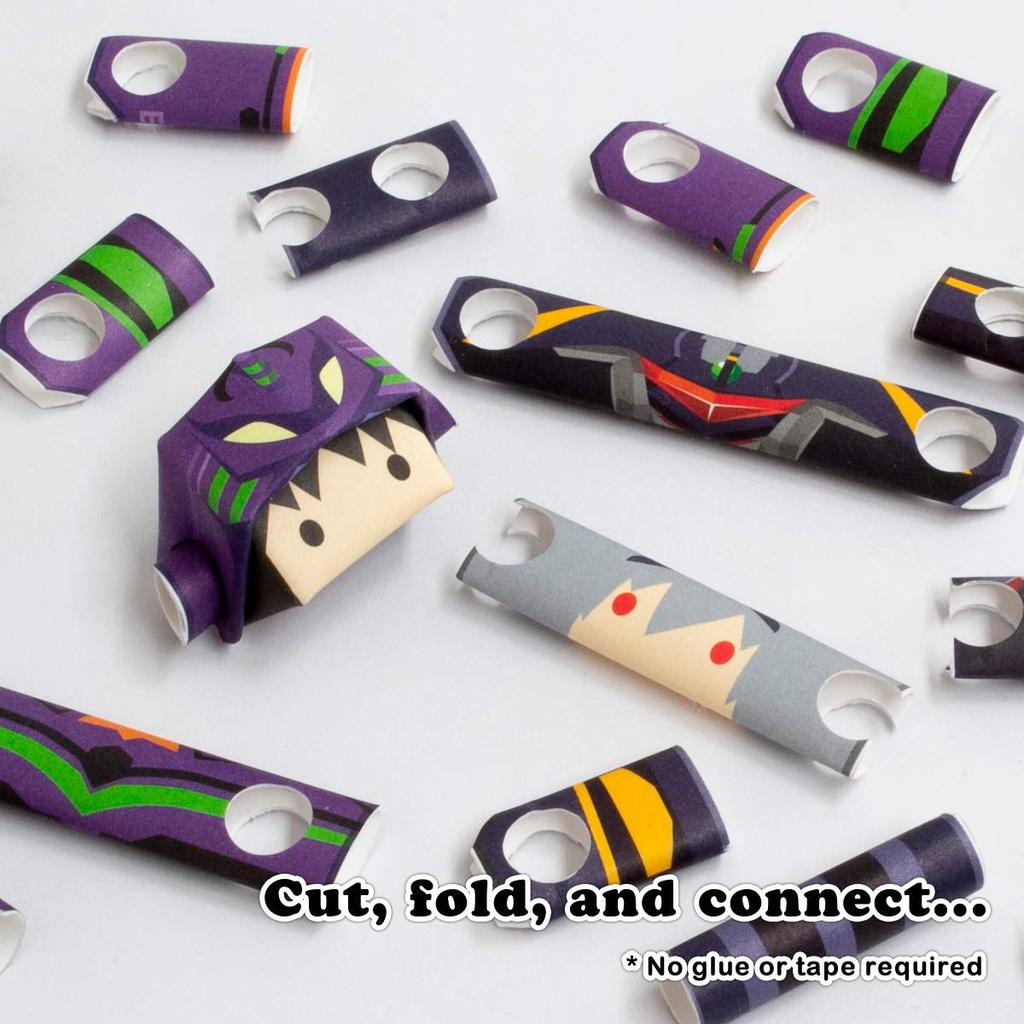PIPEROID Evangelion Series Unit-01 Shinji & Mark.06 Kaworu - Paper Craft Kit for Kids and Adults - Great for Evangelion Fans