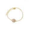 Zircon Flower Bracelet Women's Fashion Light Luxury Design Gold Chain Light Luxury Jewelry