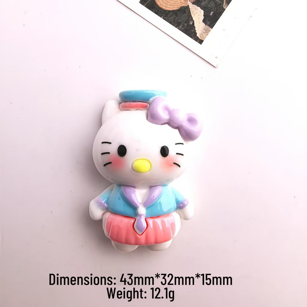 KT Little Cat Resin Accessories: Cream Glue Hair Clips, Shoe Buckles, Keychains, Phone Cases, Pendants, DIY Ornaments, and Cosplay Items.