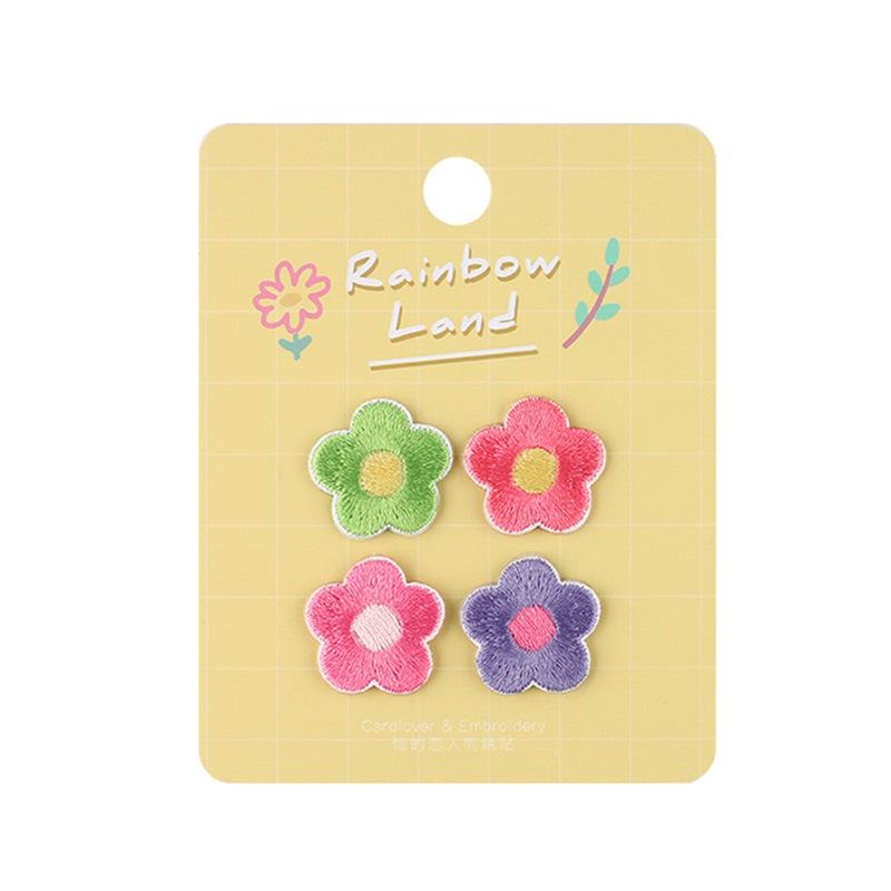 Cute Creative Pattern Clothes Decoration Exquisite Embroidery Sticker Cloth Sticker Mobile Phone Hat Patch Sticker Self-Adhesive Hand Account Sticker