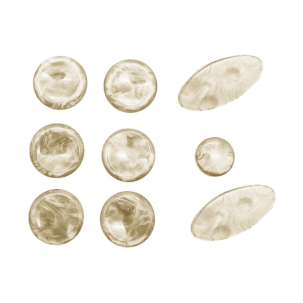 9pcs Sax Key Inlays Replacement Soprano Sax Replacement Parts Musical Instruments Sax Accessories for Alto Tenor Soprano Sax