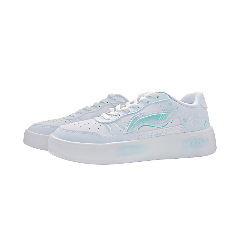 Li Ning Floating Boat With Free Manufacturing, Green Dream Mint Low top Skateboard Shoes Unisex Light Green AGCS420-6(Team1788-)