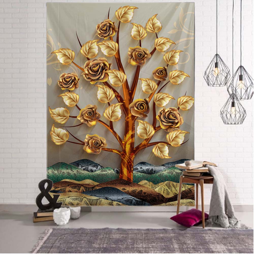 Elephant tapestry wall hanging, Bohemian, hippie, European style, living room, bedroom tapestry, home wall decoration, blanket