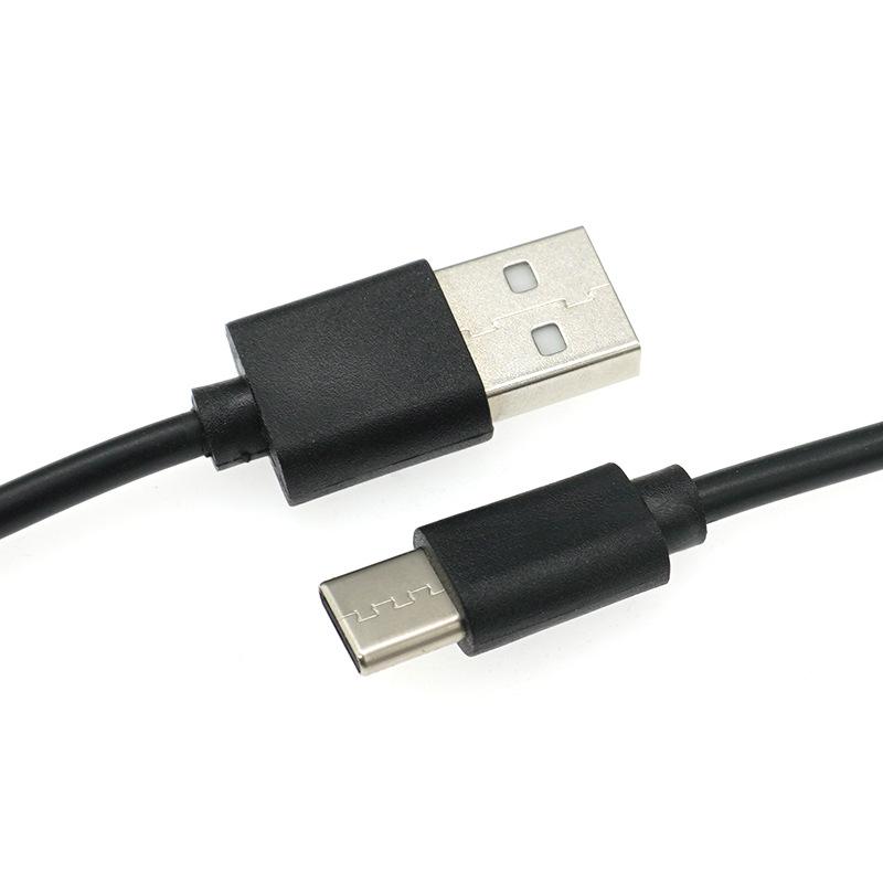 Rapid 1m 2m PVC USB-C USB Type Cable Fast Charger Data Cable 2A Black White Pure Copper for Computer Printer