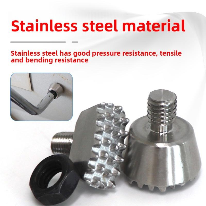 Car Dent Repair Tool Flattening Hammer Replacement Head Dent Repair Sheet Metal Free Stainless Steel Head M8 Threaded Connection