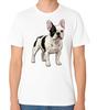 Französische Bulldogge T-Shirt Niedliche Hunde Rasse Illustration Unisex T-Shirt