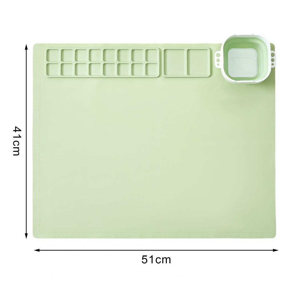 Silicone Artist Mat Collapsible Cup Craft Mat Collapsible Cup Silicone Craft Mat for Diy Projects Painting Non-stick Surface