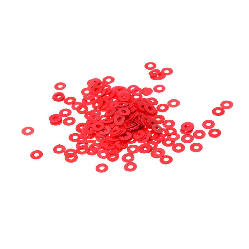 100Pcs 3Mm Red Motherboard Screw Insulating Fiber Washers  Sale