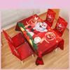 Santa Cartoon Christmas Claus Print Chair Covers Tablecloths Festivities Family