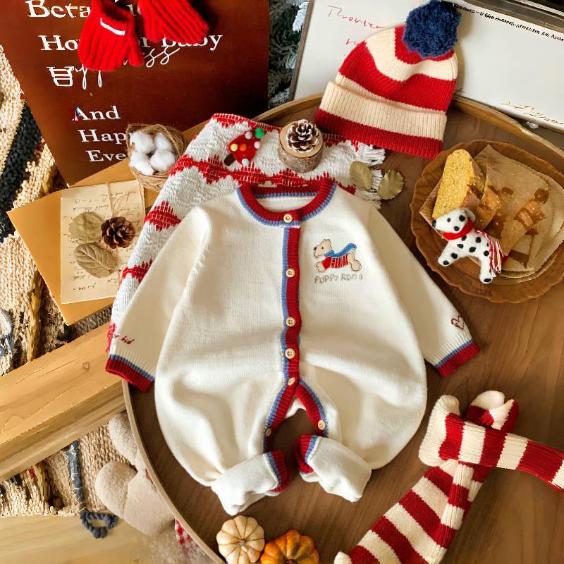 

Autumn Fashion Cute Wrap-Around Baby Romper Size 80