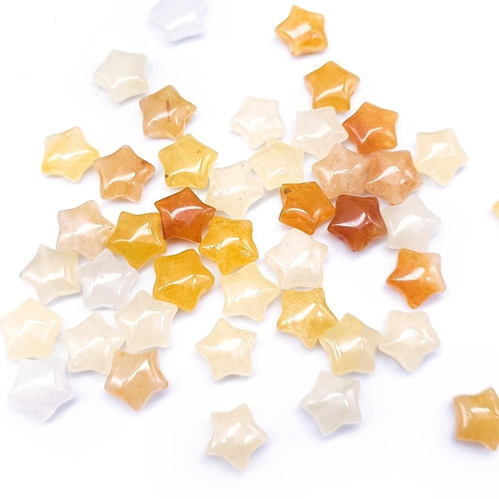 21pcs White Crystal Spacer Loose Beads Sodalite Jewelry Making Material Necklace Earrings
