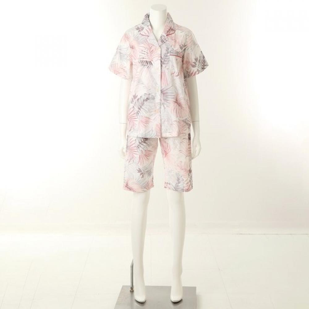 VenuS Summer Women S Pajama With Cool Leaf Print Made Of Cotton aSha Material V