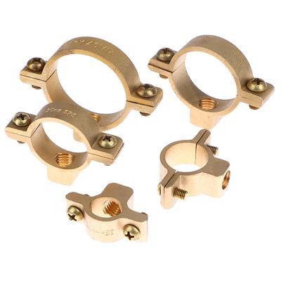 Fit 15 22 28 35 40Mm Od Tube Brass M10 Pipe Clamp Bracket Support Hanger Fixed Plumbing Water
