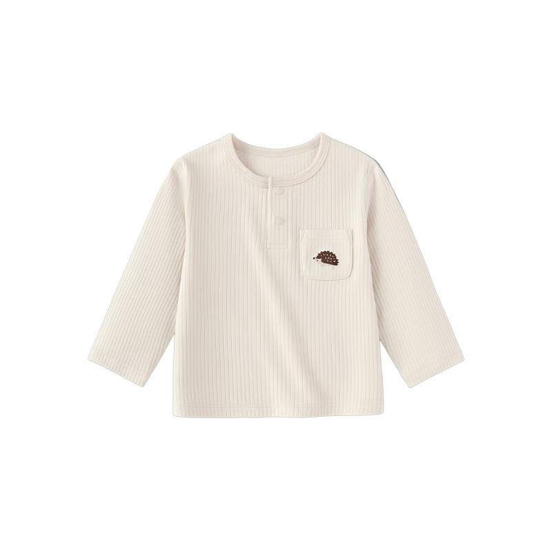 Детская хлопковая футболка с длинным рукавом Babylove 100