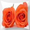 Sofa Bedroom Car Decoration Pillowcase Yellow Rose Print Pattern Cushion Cover Suitable For Home Living Room
