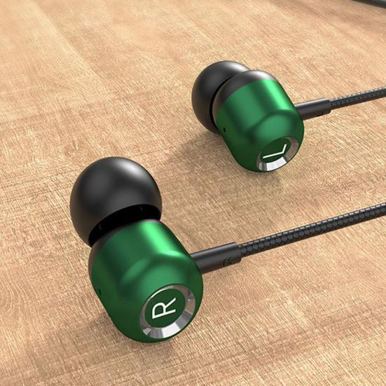 Wired Earphone In-ear HiFi Stereo Sound Elbow Design Type-C Sport Gaming Headset with Mic for Mobile Phone