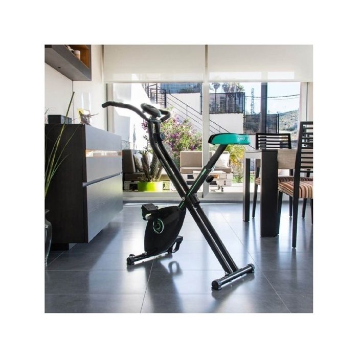 Vélo d'appartement pliant magnétique X-Bike - Cecotec - Cardiofréquencemètre et écran LCD - Résistance variable