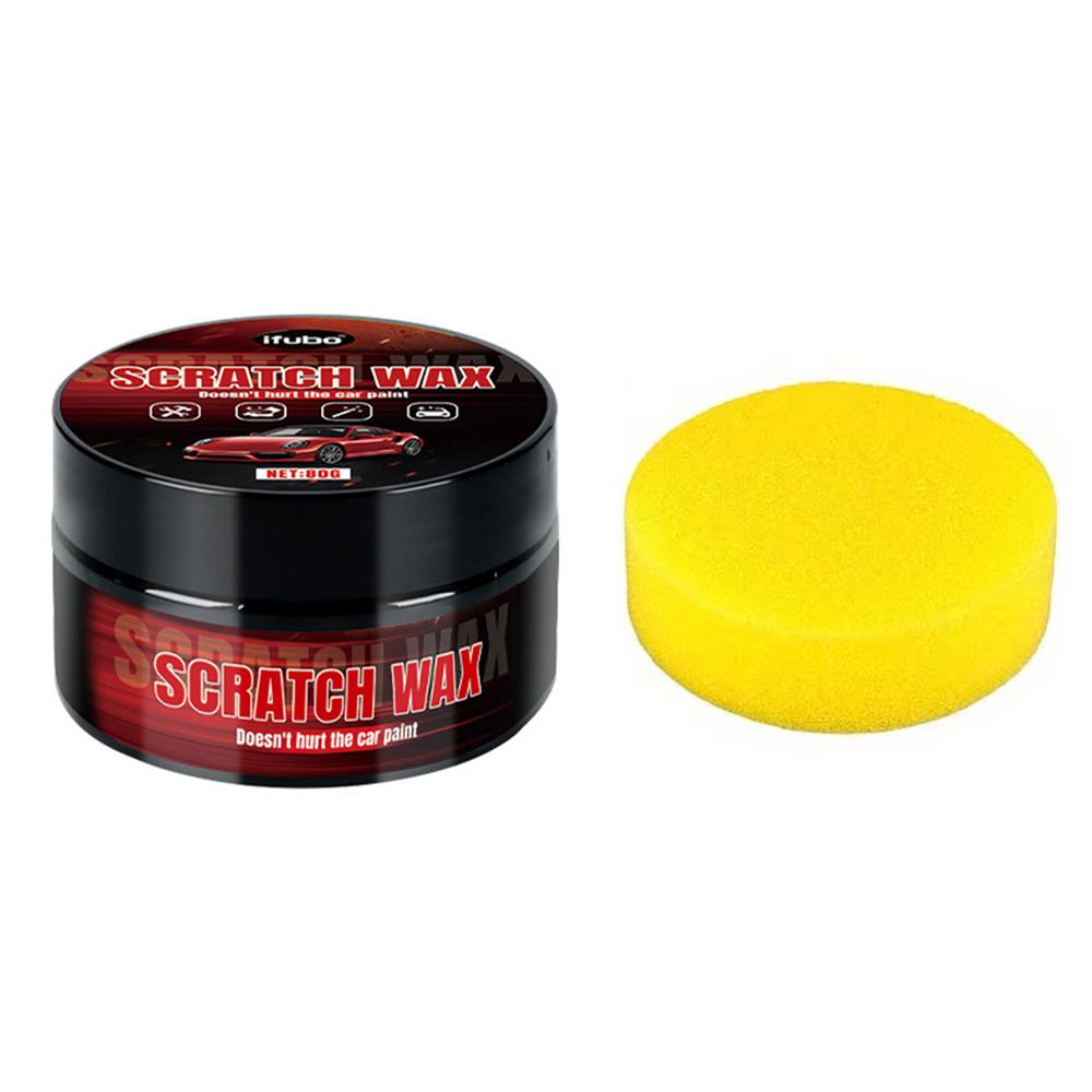 

80 г средство для удаления царапин на автомобиле Swirl Repair Polishing Wax с губкой Auto Body Grinding Cleaner Back to Smooth Paint Deep Care Tool
