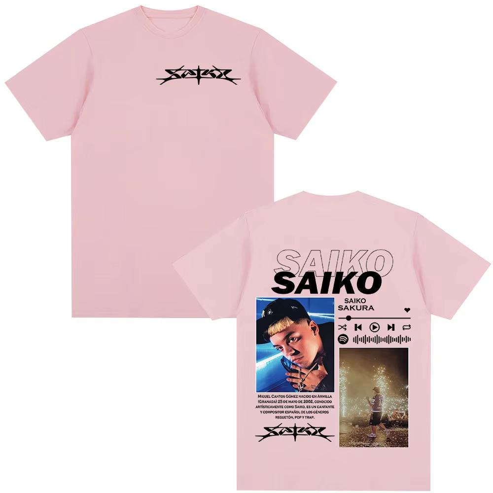 Rapper Saiko Sakura Album Merch TShirts Unisex Unisex Fashion Hip Hop Streetwear TShirt Casual Short Sleeves Oversized Tees