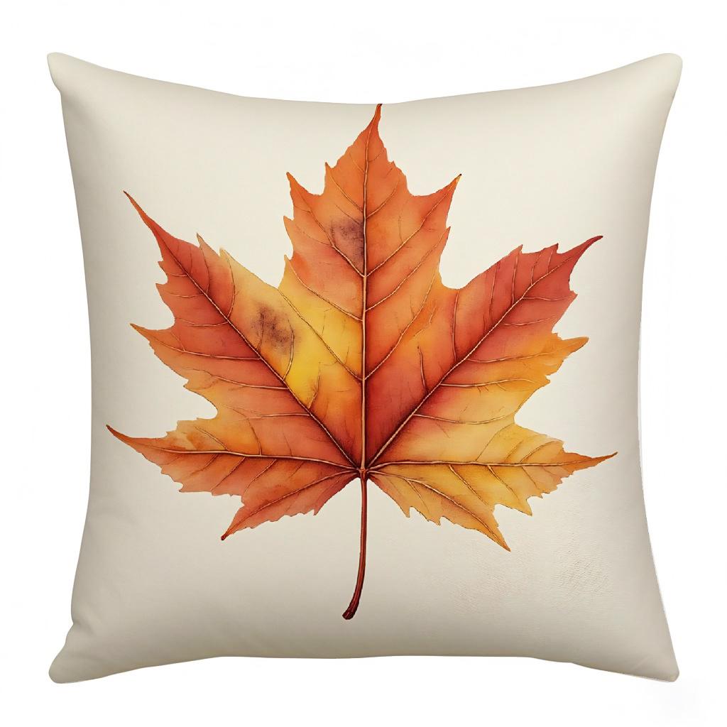 Thanksgiving Pumpkin Letter Digital Printed Pillow Living Room Home Pillow Cushion Cover Holiday Atmosphere Decoration