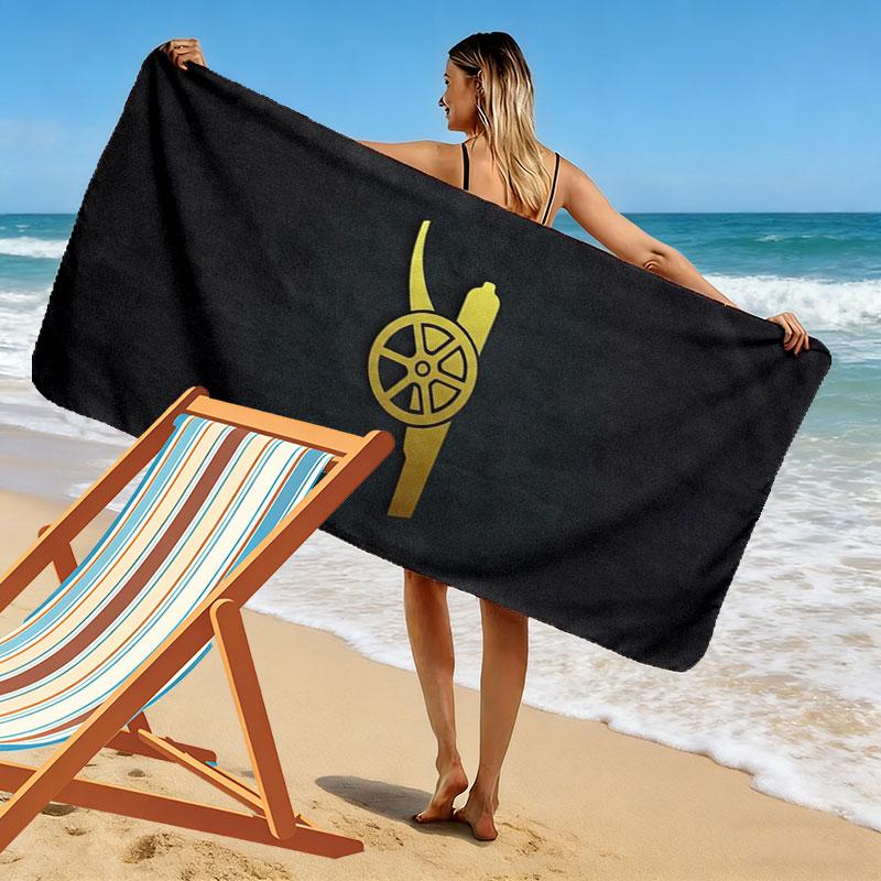 Arsenal F Print Beach Towel, Large Soft Quick Dry Towel for Beach Camping Swimming