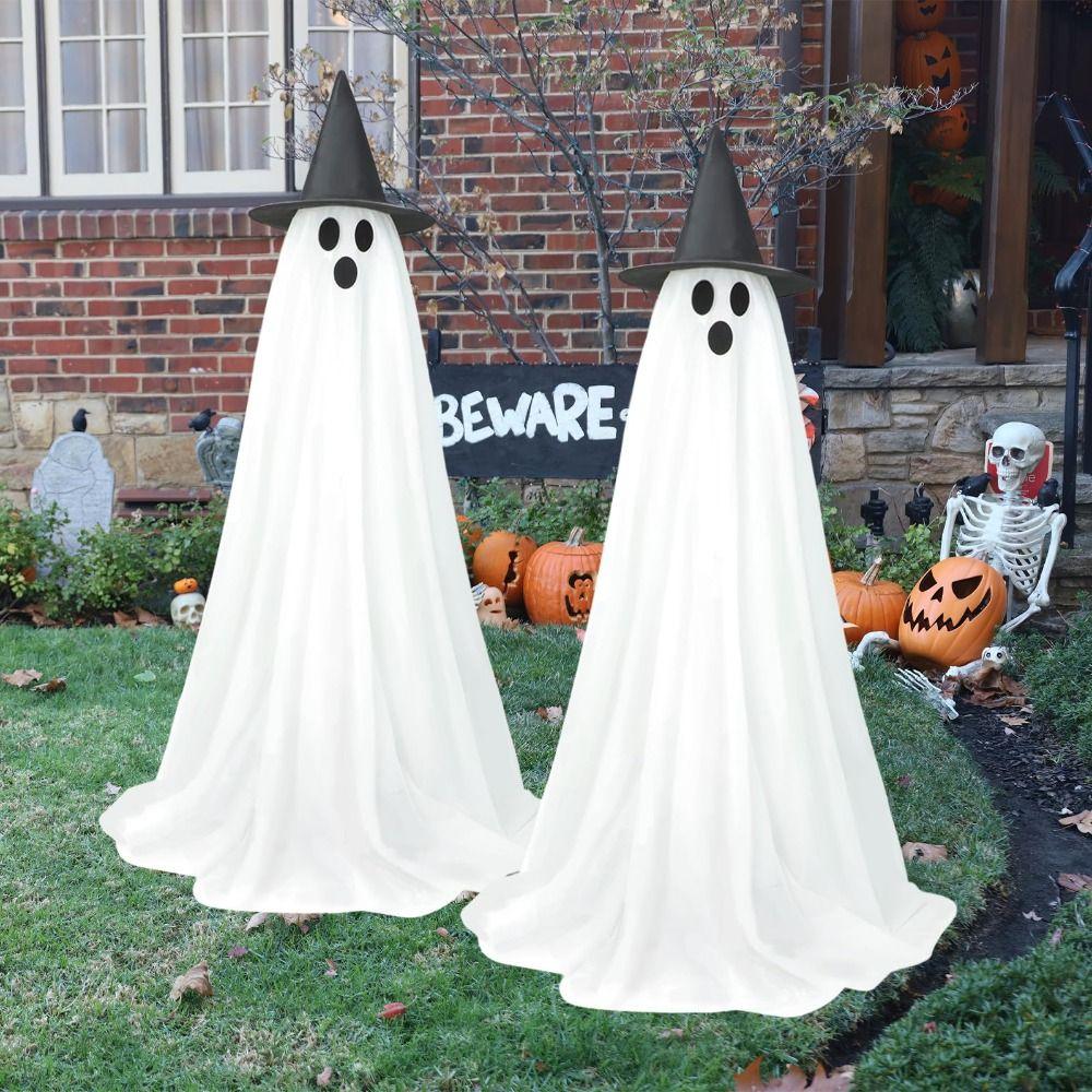Scary Lighted Spooky Ghost Decor Funny Standing Ghost Light  Ghost Festival