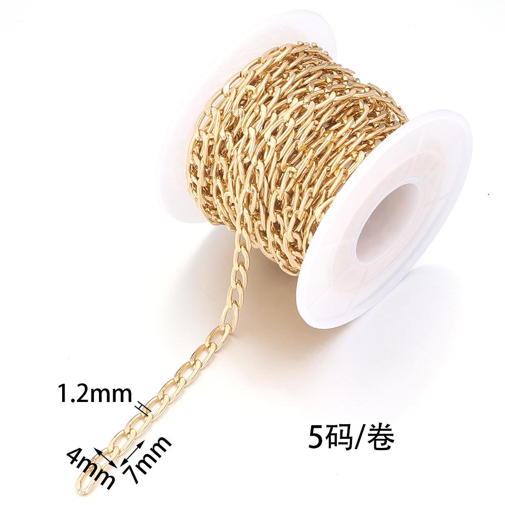 5yards/lot Aluminum Twisted Chains High Quality NK Extension Link Chains For Jewelry Making DIY Bracelet Necklace Connectors