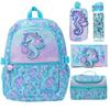 Rucsac Smiggle pentru Copii cu Capacitate Mare pentru Școală, Ghiozdan cu Desene Animate pentru Elevii din Clasele Primare, Rucsac Casual de Zi pentru Exterior, Opțiuni Durabile în Mai Multe Culori