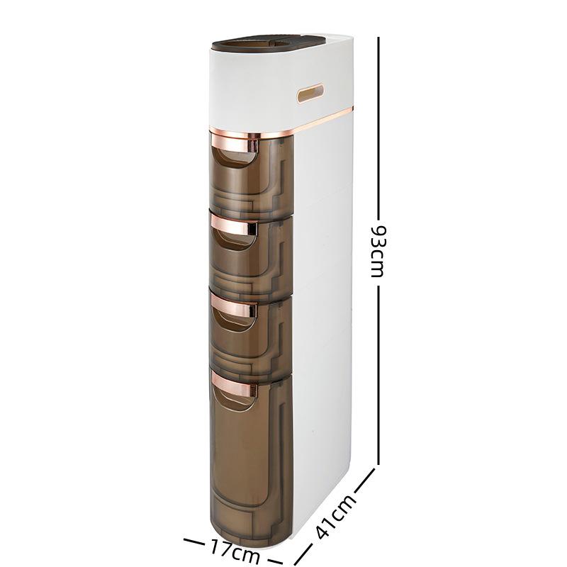 Multi-Room Narrow Gap Storage Rack for Bathroom, Kitchen, and Bedroom