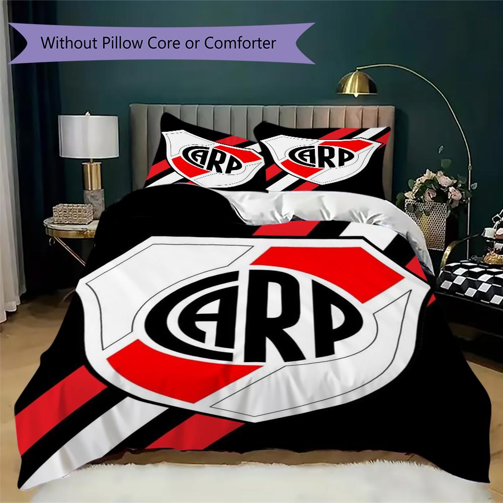 CA River Plate Pattern Bedding,Quilt Set Quilt Cover Pillowcase Home Birthday Gift(1 * duvet cover + 2 * pillowcase, without core)_lx