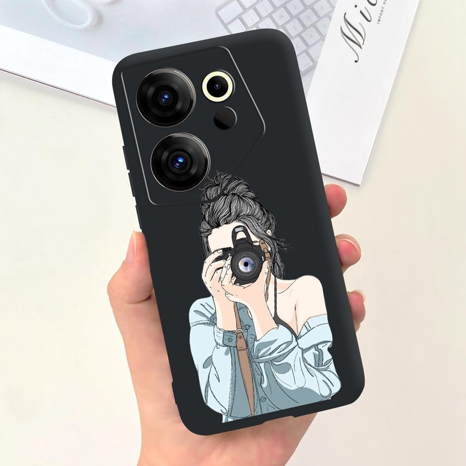 Phone Cover For Tecno Camon 20 Pro 4G 5G Case Soft Silicone Love Heart Jelly Capa For Tecno Camon 20 Premier 20Pro Camon20 Funda