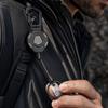 Outdoor Retractable Keychain with High Elasticity Carabiner Clip Durable Retractable Reel for Hiking Climbing and Everyday Use