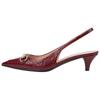 Horsebit Leather Slim Heel High Heels 4.3cm Women's Red 782407AAEGJ6207